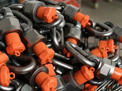 Almacén de cáncamos de elevación semiterminados y stock