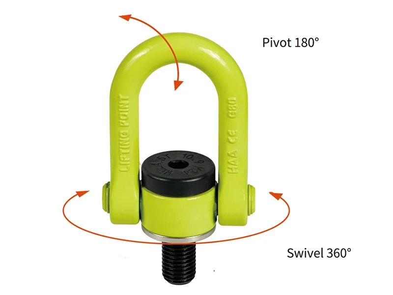 Cáncamo giratorio con argolla tipo U (0.5-50t)